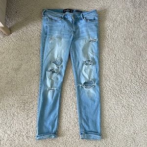 Hollister low rise super skinny crop jeans